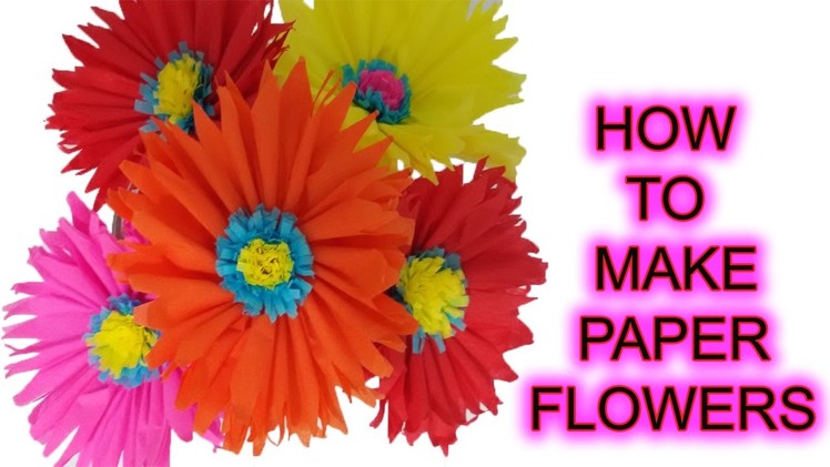 Perennial flowers  how to make paper flowers step by step