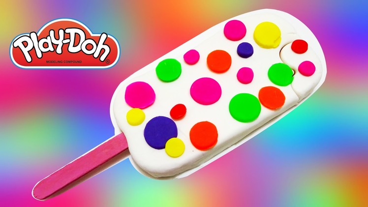 Play Doh How to Make a Rainbow Ice Cream Popsicle HappyRainbow