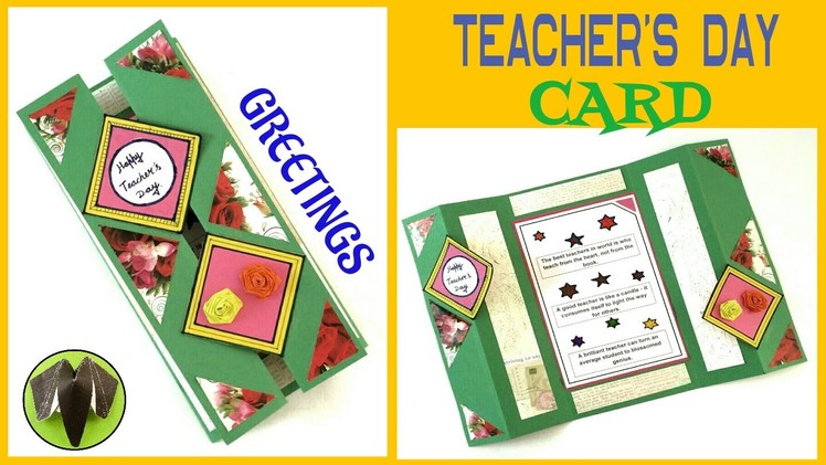 Tutorial to make "Teacher's Day Card | Greeting Card" - Easy & Simple | DIY | Handmade 