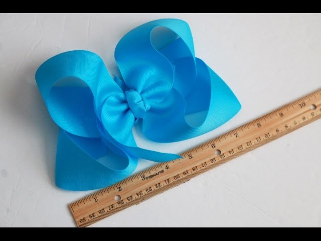 2 SUPERSIZED hair bow tutorials. DIY 7 inch Twisted Boutique bow
