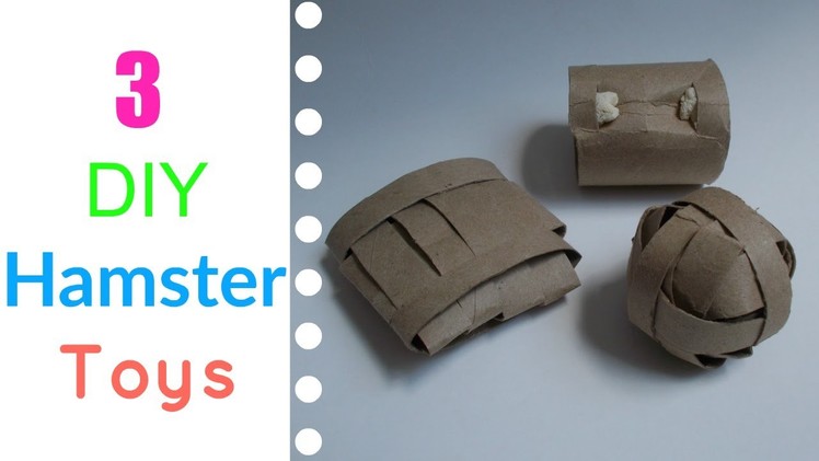3 EASY DIY Hamster Toys!