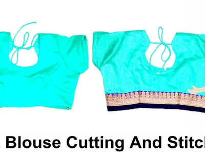 Belt Blouse Cutting And Stitching | DIY - Tailoring With Usha