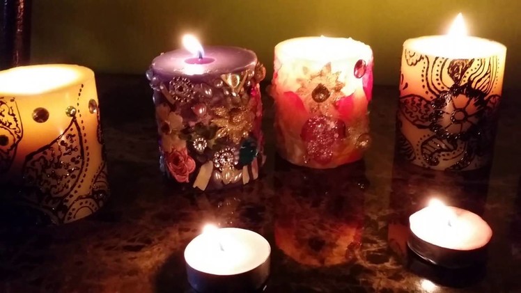 #DIY candle decoration