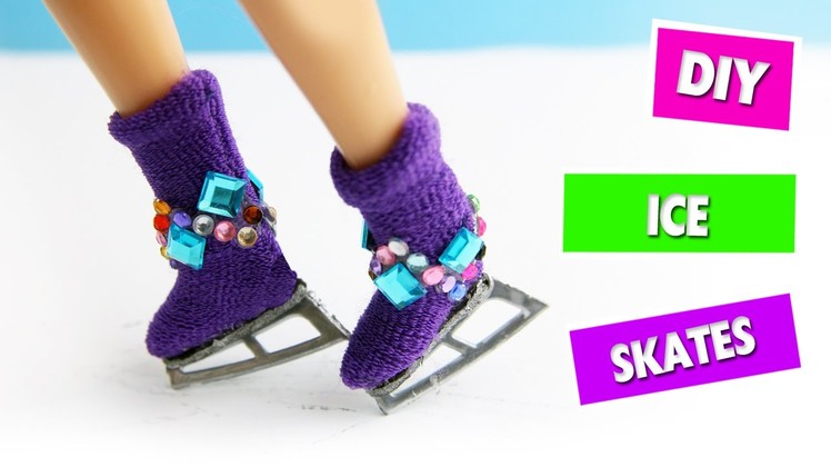 DIY | Doll Ice Skates - Easy Doll Crafts - simplekidscrafts
