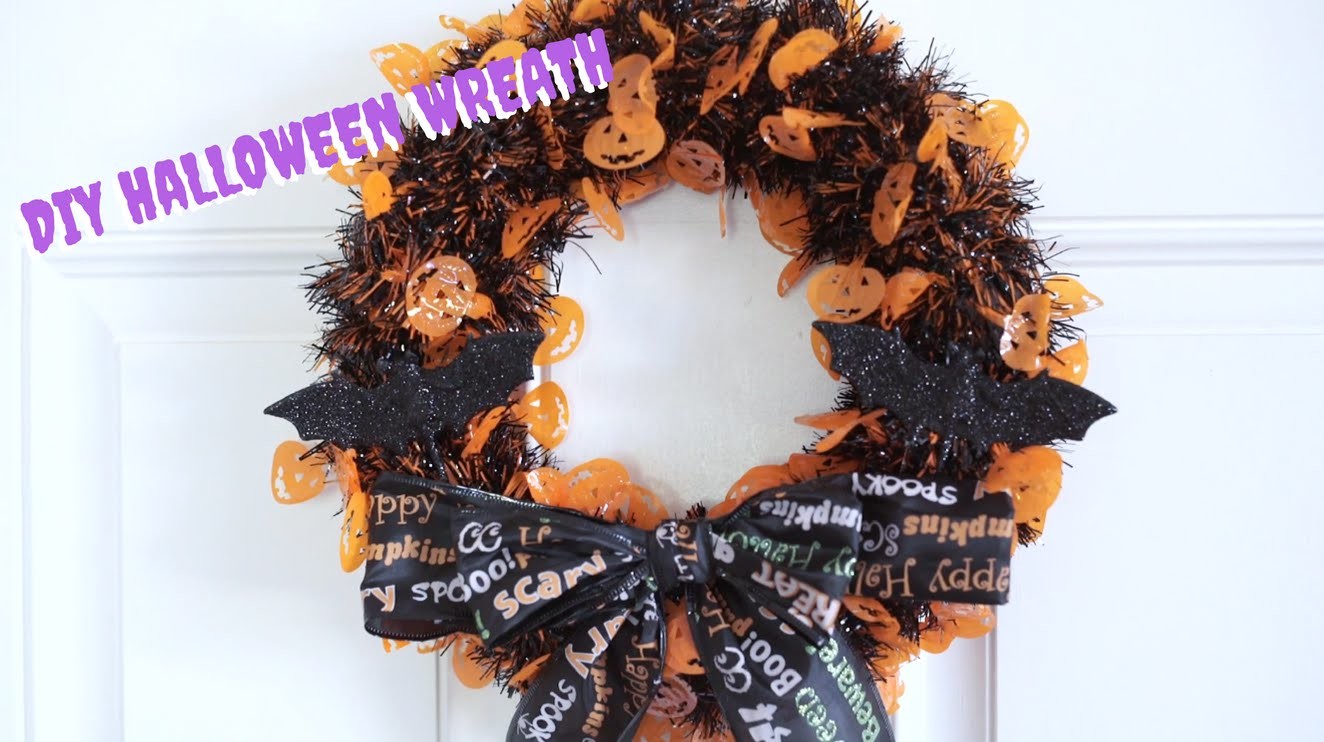 DIY Dollar Tree Halloween Wreath