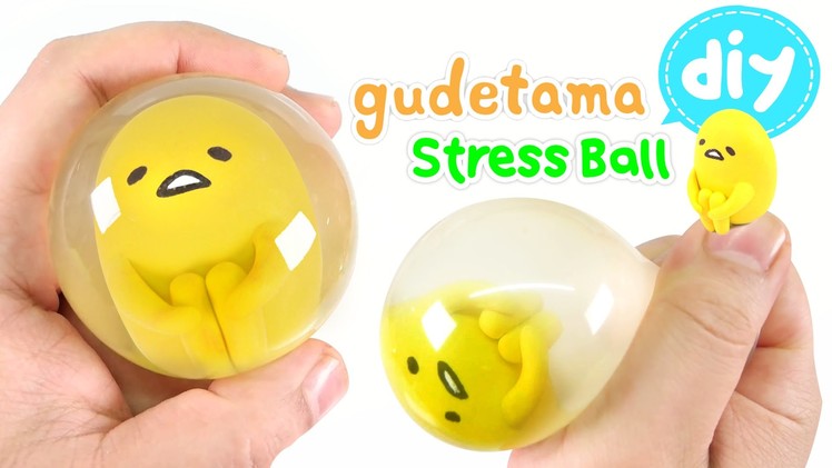 DIY How To Make Gudetama Stress Ball !! Easy Way~
