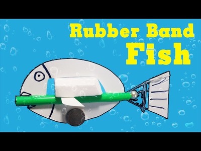DIY - How to make Rubber Band Fish can swim - Creative toys - design by Project your mind