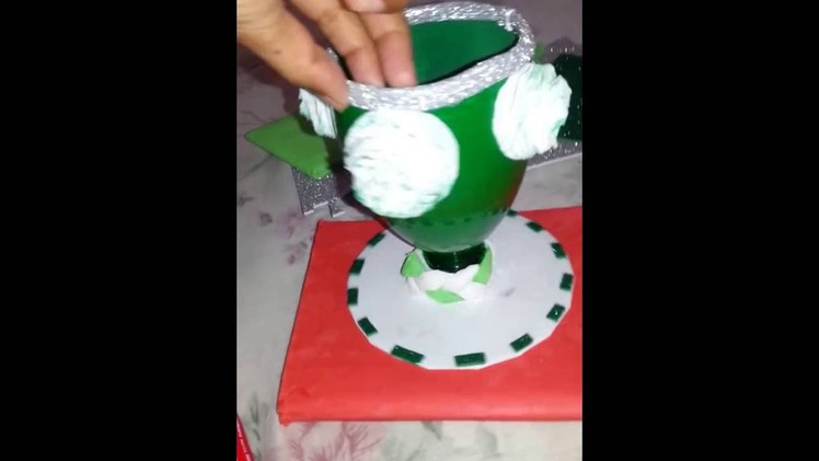 DIY I Made This 14th August Gift Jar Out Of Plastic Bottle And Disk 2016.