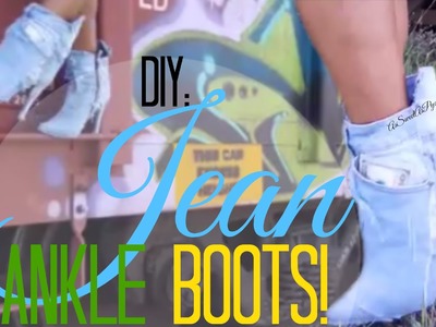 DIY Jean Ankle Boots!