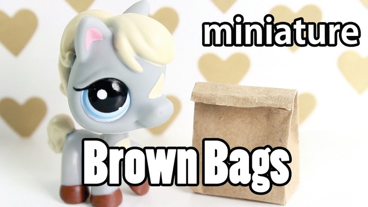 DIY - miniature Brown Bag  for School (REALLY WORKS!)
