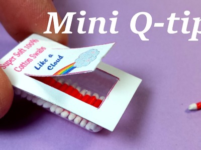 DIY Miniature Q-Tips Cotton Buds - Doll Toiletries