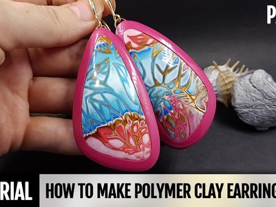 DIY Part 2. How to make Polymer Clay Amazing Earrings - Hidden Magic Technique