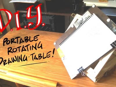 DIY portable rotating drawing table