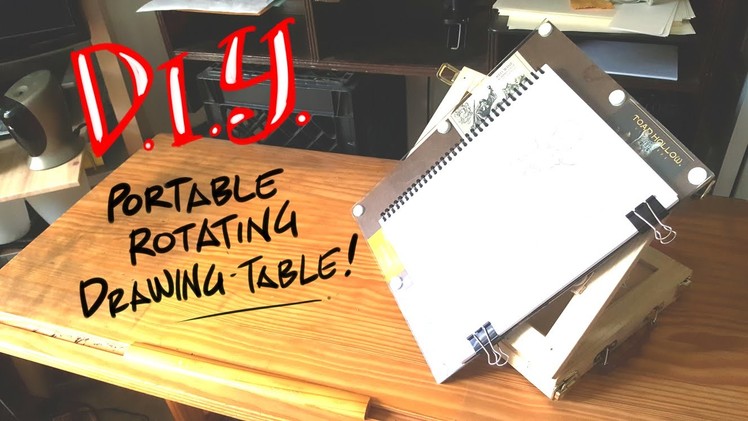 DIY portable rotating drawing table