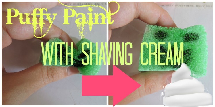 DIY Puffy Paint WITH Shaving Cream! ~Jennyproducevids~