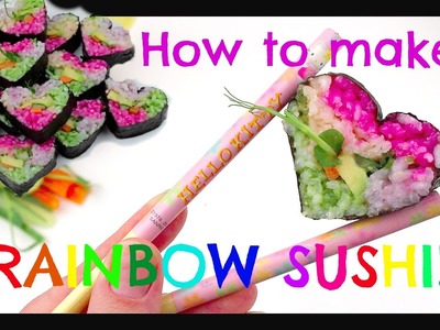 DIY RAINBOW SUSHI!