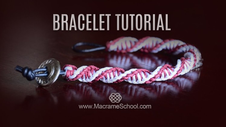 DNA Spiral Bracelet Tutorial [DIY Double Helix] Macrame School