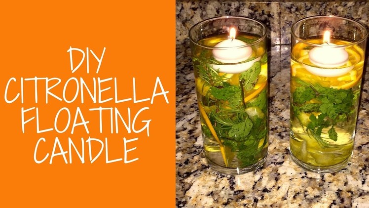 Essential Oils | DIY Citronella Floating Candle
