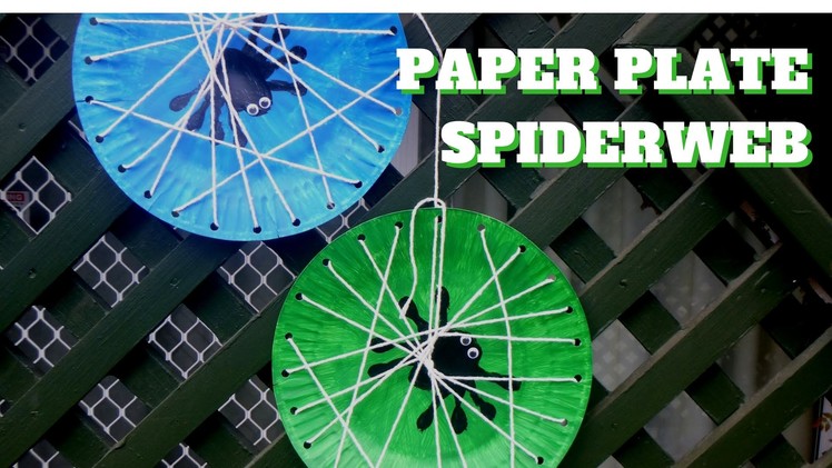Halloween Craft - Paper Plate Spiderweb - Paper Plate Crafts