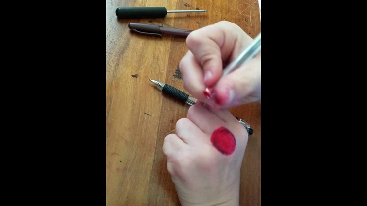 How To Make A Fake Cut with Pen And Sharpie.