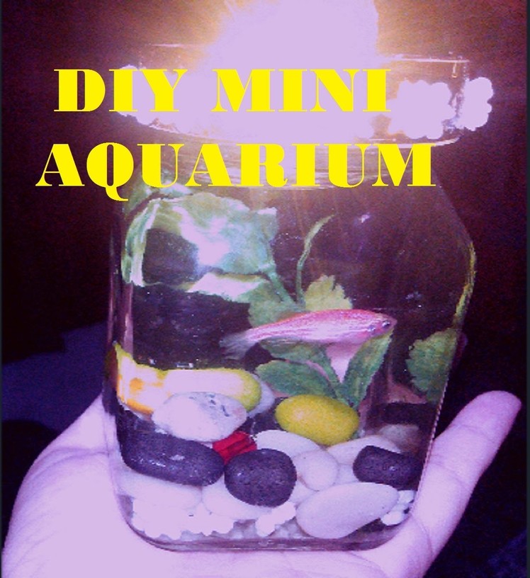 How to make mini aquarium at home_kids craft ideas !!miniature aquarium with real fish_ KIDS CRAFT