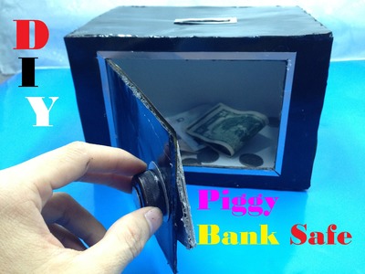 How to make Piggy Bank Safe at Home - DIY - Tutorial