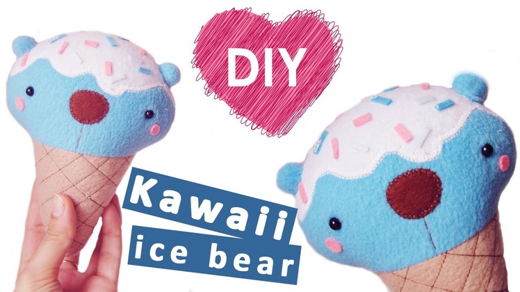 How to make plush ice bear. Easy and cute DIY