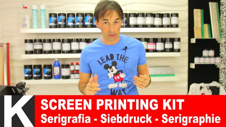 Kit Serigrafia facile | come stampare t-shirt | Screen Printing Tutorial DIY Serigrafia fai da te