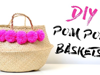 Make a Pom Pom Basket! | DIY Tribal Pom Pom Basket