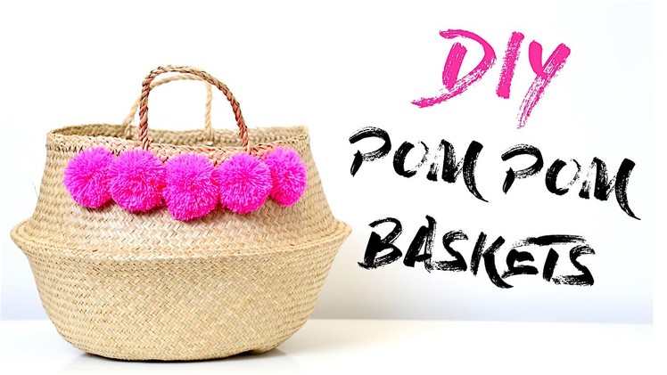 Make a Pom Pom Basket! | DIY Tribal Pom Pom Basket