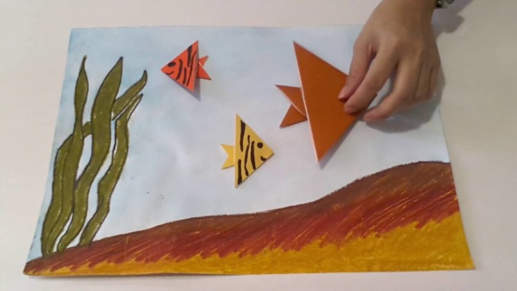 Origami Angel Fish - Simple and Easy Paper Art Crafts for Kids and Everbody