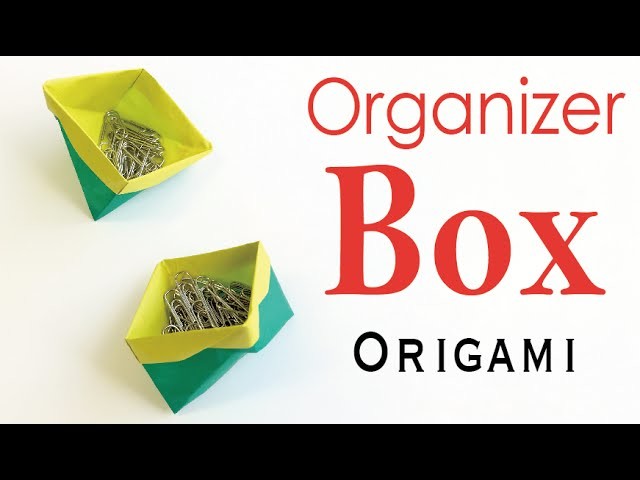 Table and Desk Organizer Box Case ✨Origami Paper DIY✨ - Origami Kawaii〔#164〕