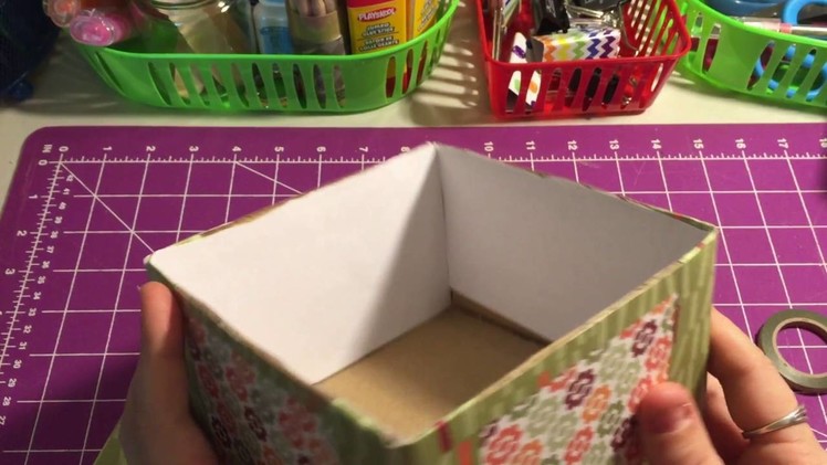 Upcycling using a box and Paper