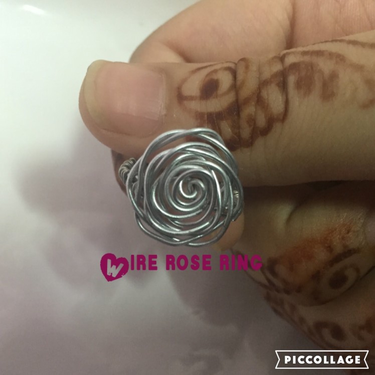 Wire rose ring | how to make | crafts and more