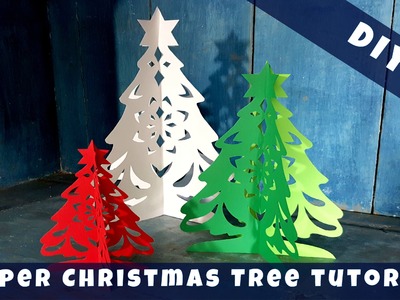 Alison's 3D Paper Christmas Tree Tutorial DIY
