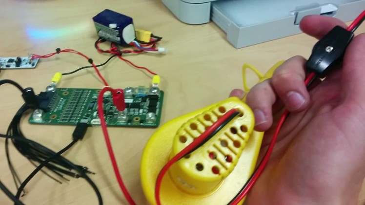 DieBieMS - DIY BMS - Testing main output switch.