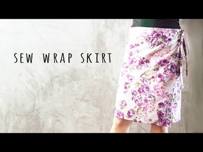 DIY Sew A-line Wrap Skirt