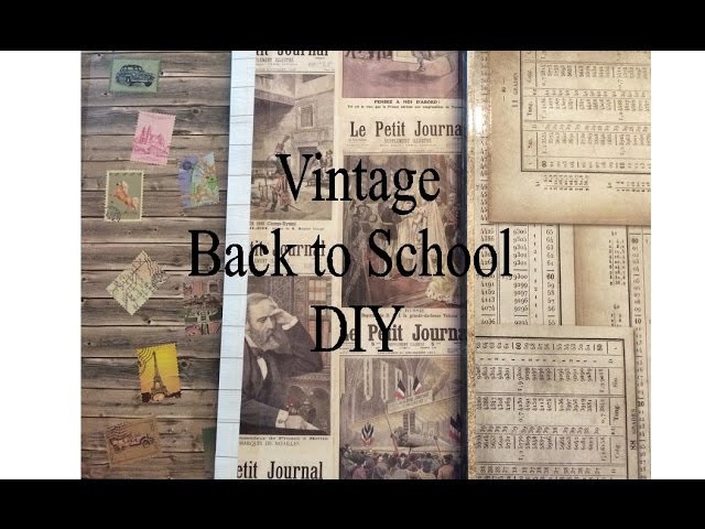 DIY Vintage Back to School Supplies 2016