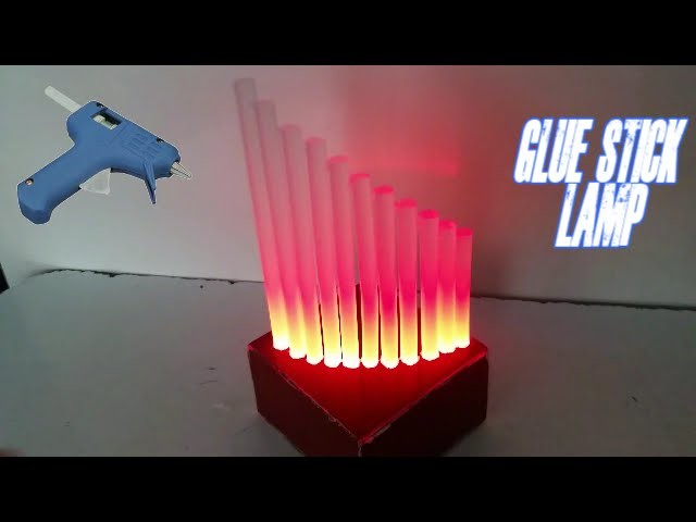 Glue Stick Lamp - DIY