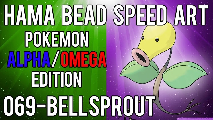 Hama Bead Speed Art | Pokemon | Alpha.Omega | Timelapse | 069 - Bellsprout