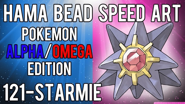 Hama Bead Speed Art | Pokemon | Alpha.Omega | Timelapse | 121 - Starmie