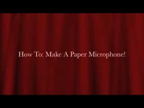 How To: Make A Paper Microphone!