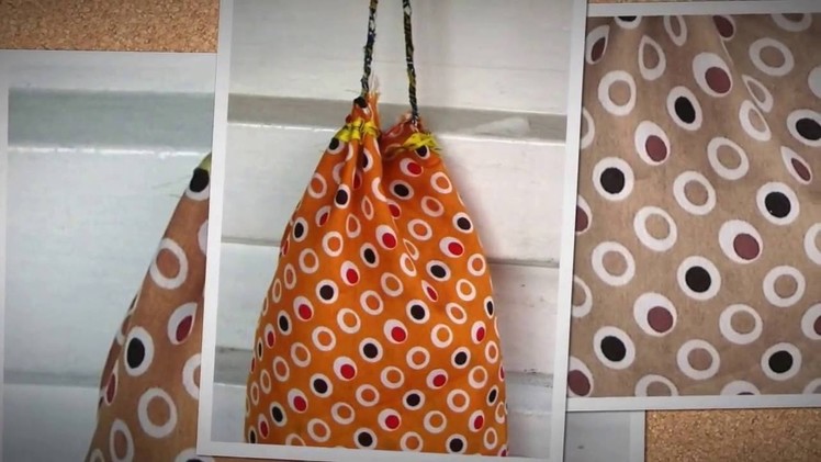 How to make a simple drawstring fabric bag
