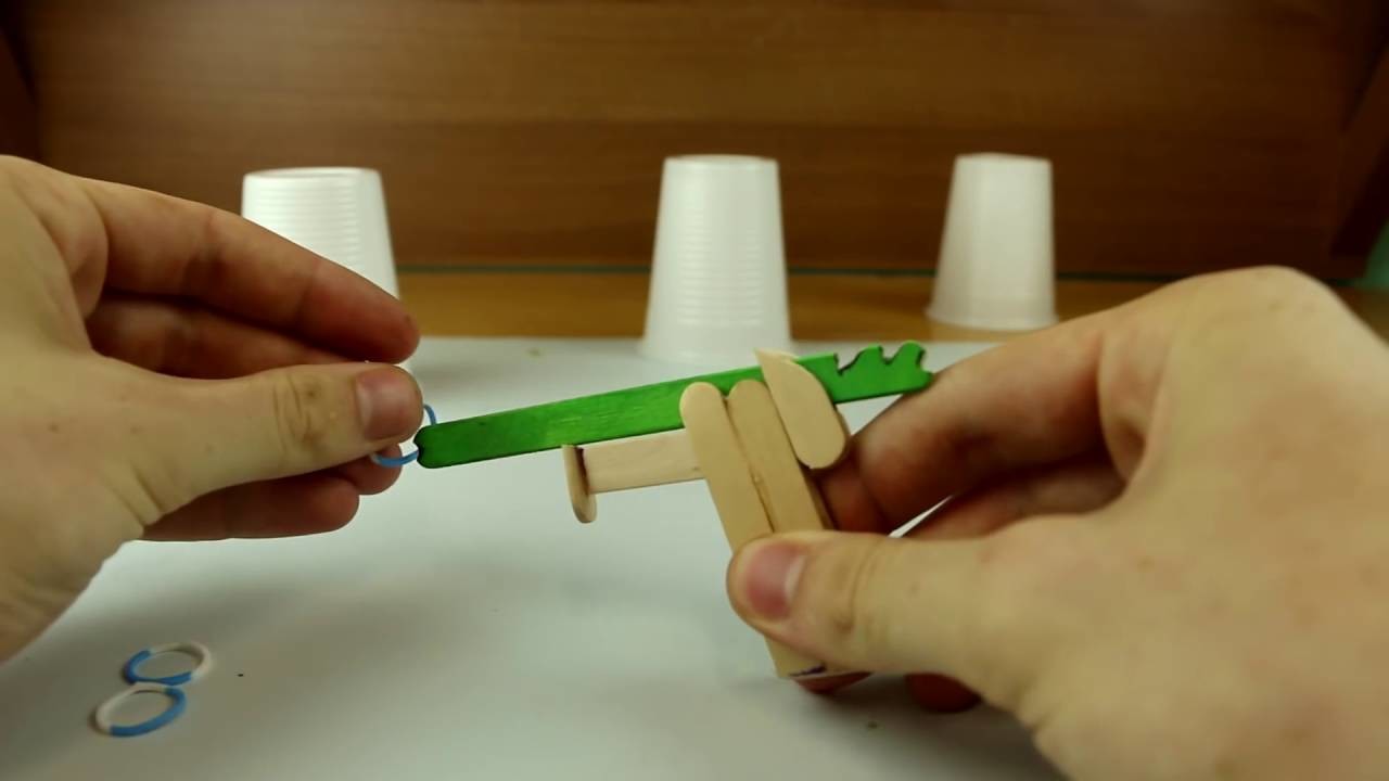 How to make ice cream sticks gun