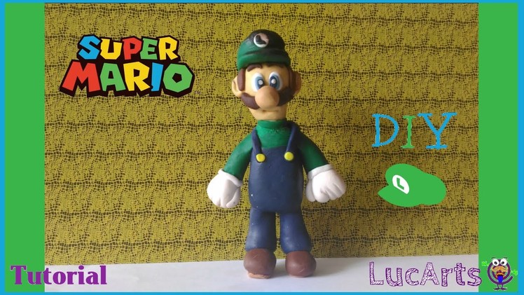 Luigi Polymer Clay Tutorial.  Luigi de Super Mario con porcelana fría.plastilina