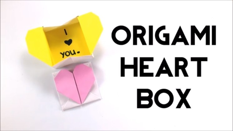 Pop-up Origami Heart Box with Hidden Message - DIY Valentines Craft - Easy Craft Tutorial