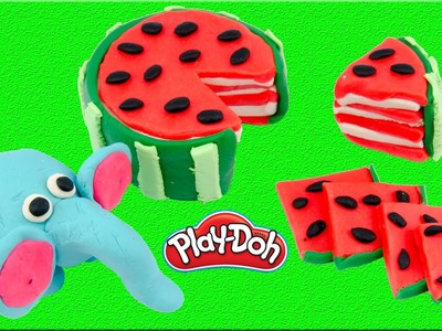 Creative Fun for Kids! DIY Elephant Eating Watermelon with Play Doh