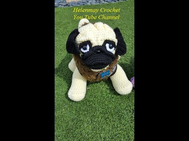 Crochet Adorable Pug Amigurumi Dog Part 1 of 2 DIY Tutorial