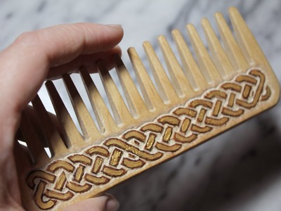 DIY Celtic Carved Comb
