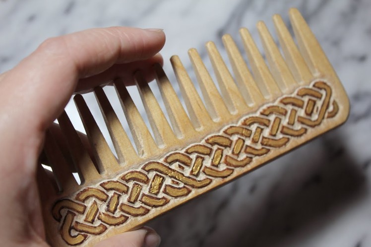 DIY Celtic Carved Comb